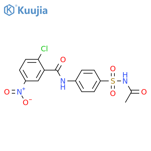 N-(4-Acetylsulfamoyl-phenyl)-2-chloro-5-nitro-benzamide structure