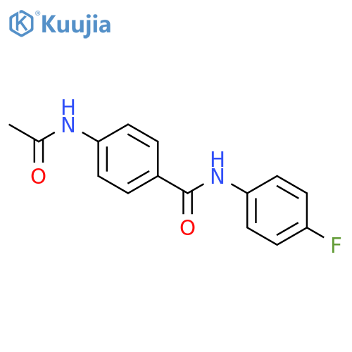 4-(acetylamino)-N-(4-fluorophenyl)benzamide structure