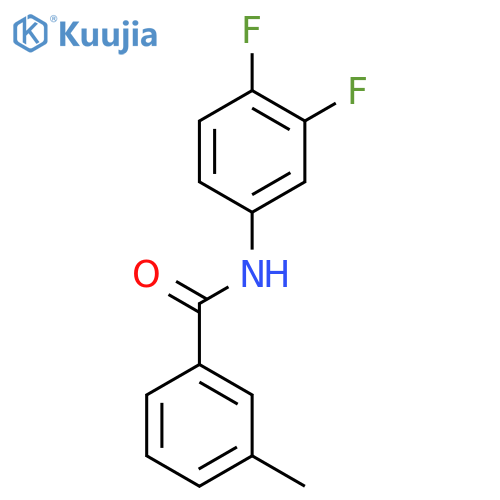 N-(3,4-difluorophenyl)-3-methylbenzamide structure