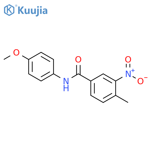 N-(4-methoxyphenyl)-4-methyl-3-nitrobenzamide structure