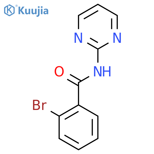 2-Bromo-N-(pyrimidin-2-yl)benzamide structure