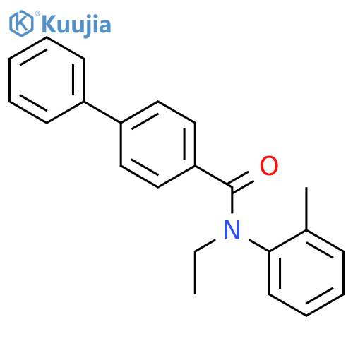 N-ethyl-N-(2-methylphenyl)-1,1'-biphenyl-4-carboxamide structure