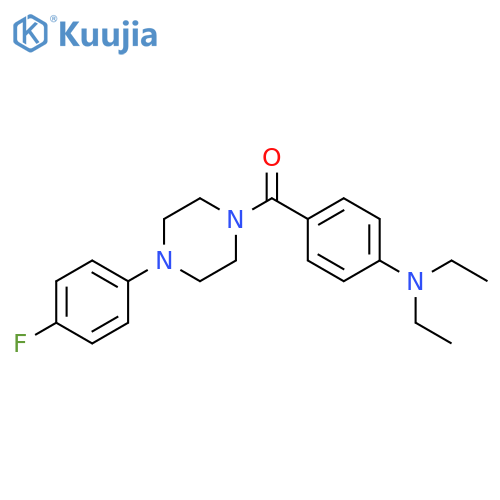 (4-Diethylamino-phenyl)-[4-(4-fluoro-phenyl)-piperazin-1-yl]-methanone structure