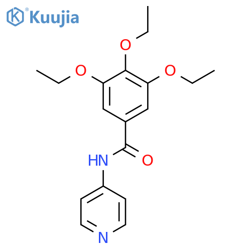 3,4,5-triethoxy-N-(4-pyridinyl)benzamide structure
