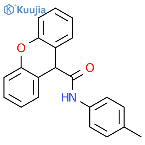 9H-Xanthene-9-carboxylic acid p-tolylamide structure