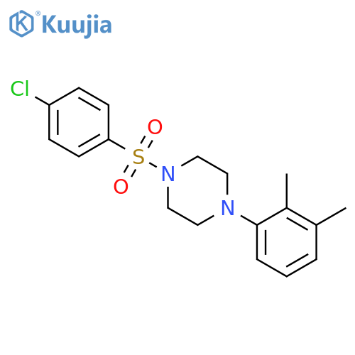 1-(4-chlorobenzenesulfonyl)-4-(2,3-dimethylphenyl)piperazine structure