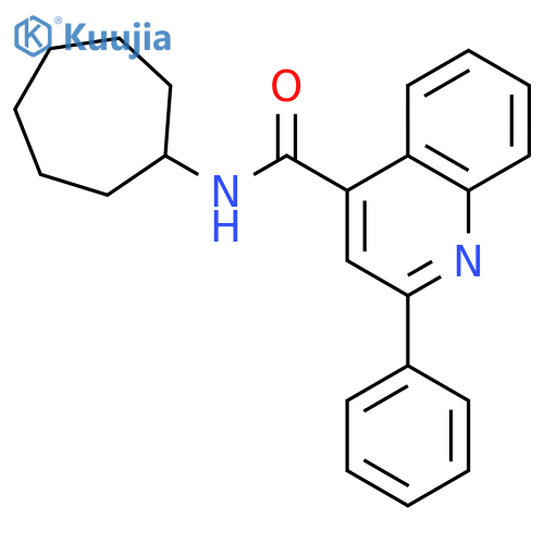 2-Phenyl-quinoline-4-carboxylic acid cycloheptylamide structure