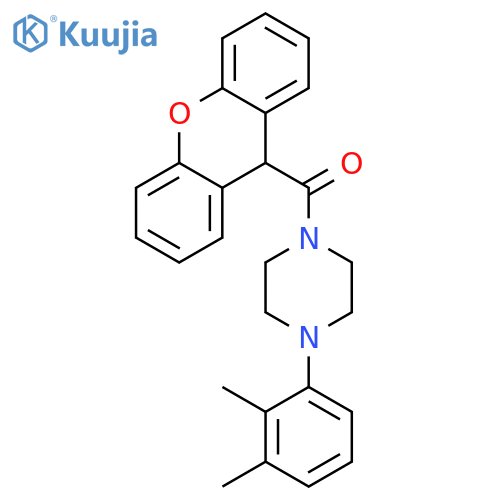 (4-(2,3-dimethylphenyl)piperazin-1-yl)(9H-xanthen-9-yl)methanone structure