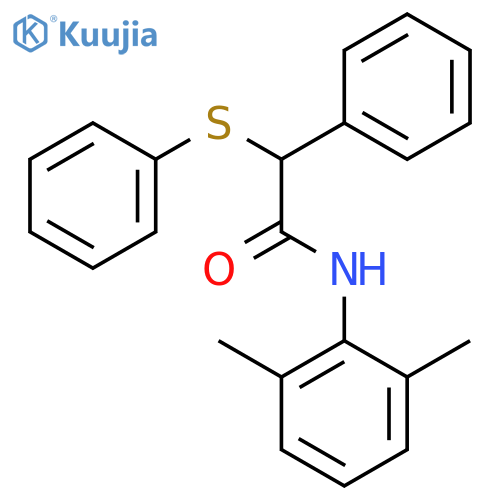 N-(2,6-dimethylphenyl)-2-phenyl-2-(phenylsulfanyl)acetamide structure