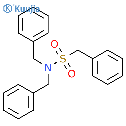 N,N-dibenzyl-1-phenylmethanesulfonamide structure