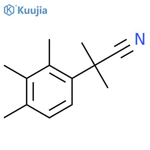 Pentamethylphenylacetonitrile structure