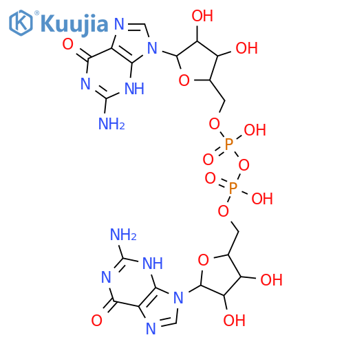Guanosine5'-(trihydrogen diphosphate), P'®5'-ester with guanosine (9CI) structure