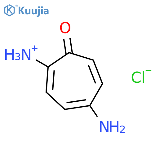 4-amino-7-oxocyclohepta-1,3,5-trien-1-aminium chloride structure