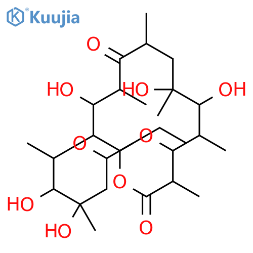 4-(4,5-dihydroxy-4,6-dimethyloxan-2-yl)oxy-14-ethyl-6,7,12-trihydroxy-3,5,7,9,11,13-hexamethyl-oxacyclotetradecane-2,10-dione structure