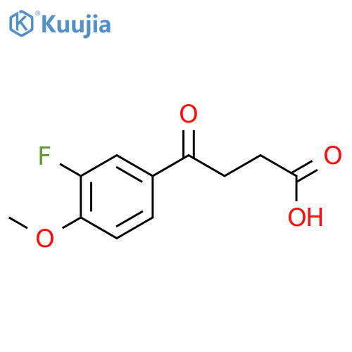 3-(3-Fluoro-4-methoxybenzoyl)propionic acid structure