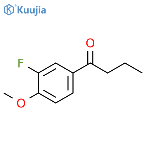 1-(3-Fluoro-4-methoxyphenyl)butan-1-one structure