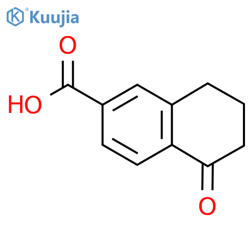 5-Oxo-5,6,7,8-tetrahydronaphthalene-2-carboxylic acid structure