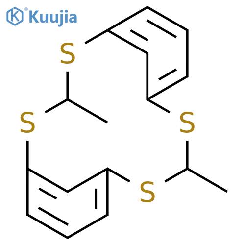 2,4,10,12-Tetrathiatricyclo[11.3.1.15,9]octadeca-1(17),5,7,9(18),13,15-hexaene, 3,11-dimethyl-, cis- structure