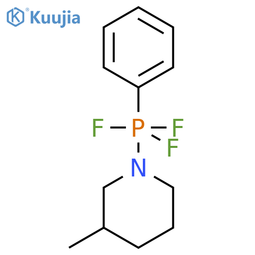 Piperidine, 3-methyl-1-(trifluorophenylphosphoranyl)- structure