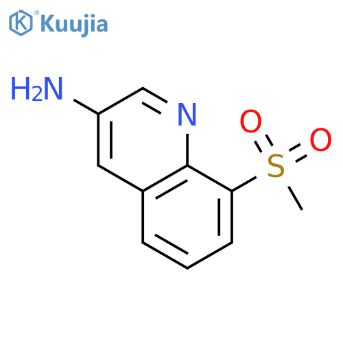 8-methylsulfonylquinolin-3-amine structure