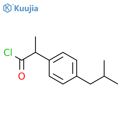 Benzeneacetyl chloride,a-methyl-4-(2-methylpropyl)- structure