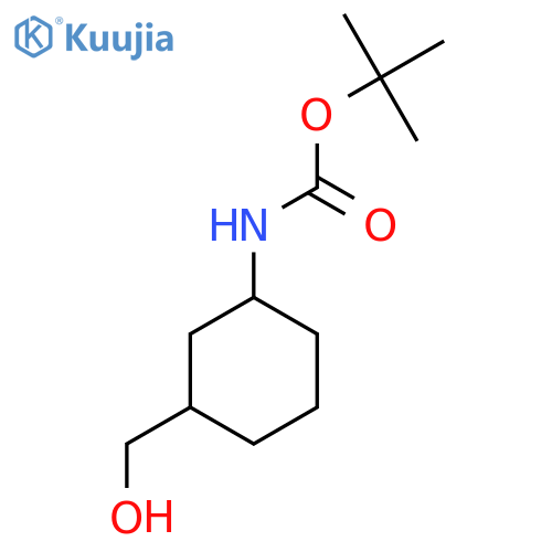 tert-butyl N-3-(hydroxymethyl)cyclohexylcarbamate structure
