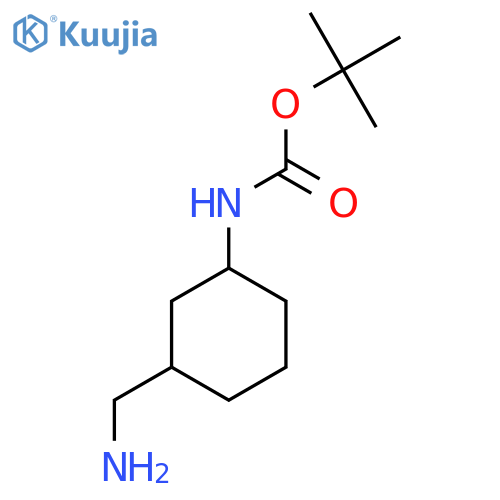 tert-butyl N-3-(aminomethyl)cyclohexylcarbamate structure
