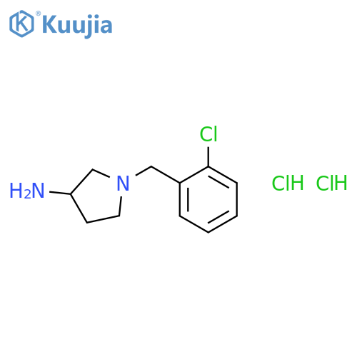 1-(2-chlorophenyl)methylpyrrolidin-3-amine structure