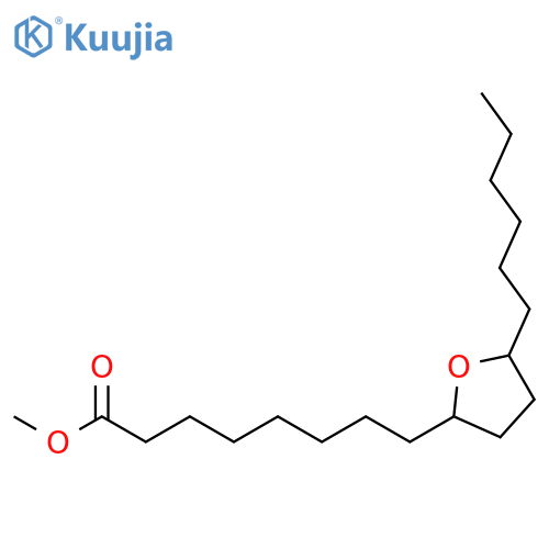 2-Furanoctanoic acid, 5-hexyltetrahydro-, methyl ester structure