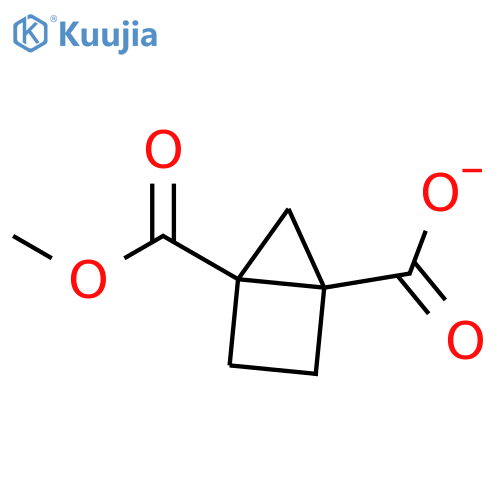 4-(methoxycarbonyl)bicyclo[2.1.0]pentane-1-carboxylic acid structure