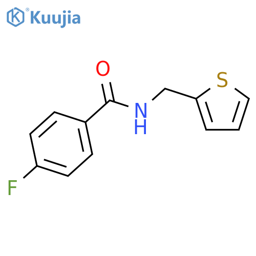 4-fluoro-N-(2-thienylmethyl)benzamide structure