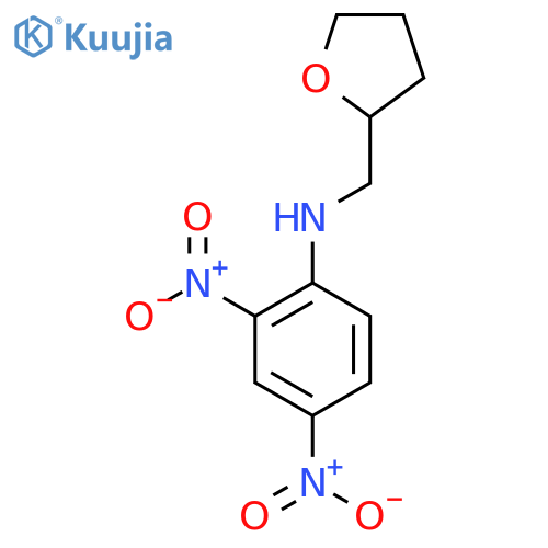 (2,4-Dinitrophenyl)(tetrahydrofuran-2-ylmethyl)amine structure