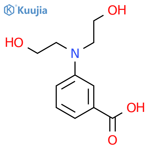 3-Bis(2-hydroxyethyl)aminobenzoic Acid structure