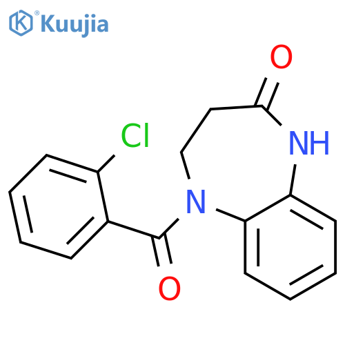 5-(2-chlorobenzoyl)-2,3,4,5-tetrahydro-1H-1,5-benzodiazepin-2-one structure