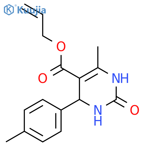 prop-2-en-1-yl 6-methyl-4-(4-methylphenyl)-2-oxo-1,2,3,4-tetrahydropyrimidine-5-carboxylate structure
