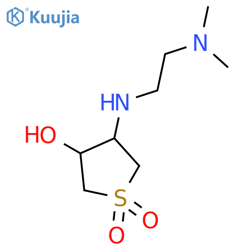 <br>4-(2-Dimethylamino-ethylamino)-1,1-dioxo-tetrahydro-1lambda*6*-thiophen-3-o l structure