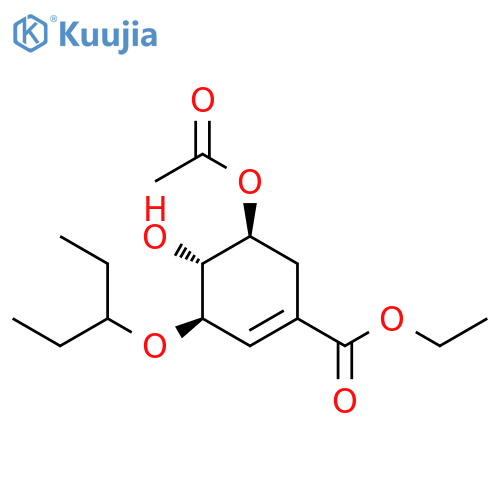 (3S,4S,5R)-Ethyl 5-Acetoxy-4-hydroxy-3-(pentan-3-yloxy)cyclohex-1-enecarboxylate structure