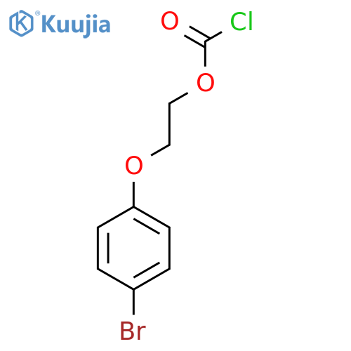 2-(4-Bromophenoxy)ethyl carbonochloridate structure