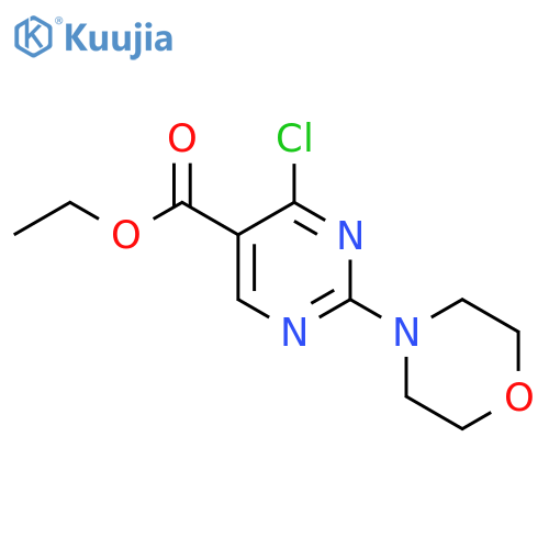 ethyl 4-chloro-2-(morpholin-4-yl)pyrimidine-5-carboxylate structure