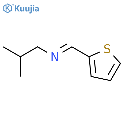 1-Propanamine,2-methyl-N-(2-thienylmethylene)- structure