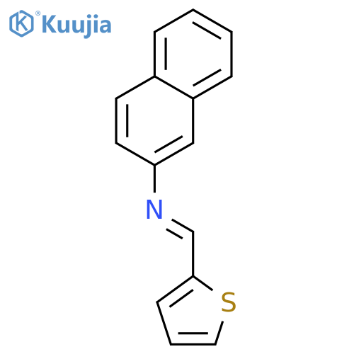 2-Naphthalenamine,N-(2-thienylmethylene)- structure