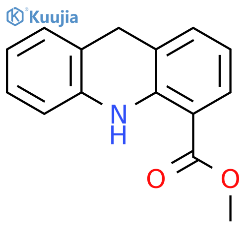 4-Acridinecarboxylic acid, 9,10-dihydro-, methyl ester structure