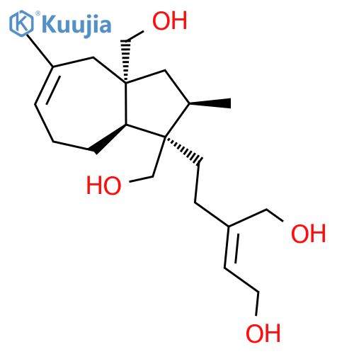(Z)-2-[2-[(1R,2R,3As,8aS)-1,3a-bis(hydroxymethyl)-2,5-dimethyl-2,3,4,7,8,8a-hexahydroazulen-1-yl]ethyl]but-2-ene-1,4-diol structure