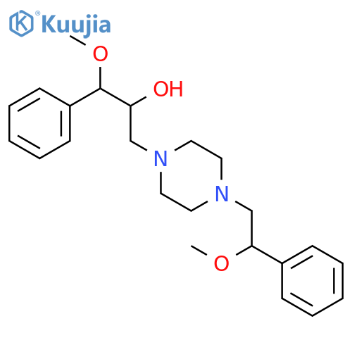 1-Piperazineethanol,4-(2-methoxy-2-phenylethyl)-a-(methoxyphenylmethyl)- structure