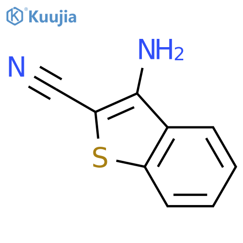 3-amino-1-benzothiophene-2-carbonitrile structure