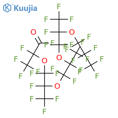 perfluoro-2,5,8,11-tetramethyl-3,6,9,12-tetraoxapentadecanoyl structure