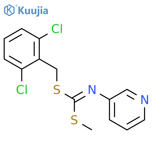 Carbonimidodithioicacid, 3-pyridinyl-, (2,6-dichlorophenyl)methyl methyl ester (9CI) structure