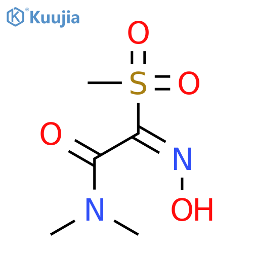 Acetamide, 2-(hydroxyimino)-N,N-dimethyl-2-(methylsulfonyl)- structure