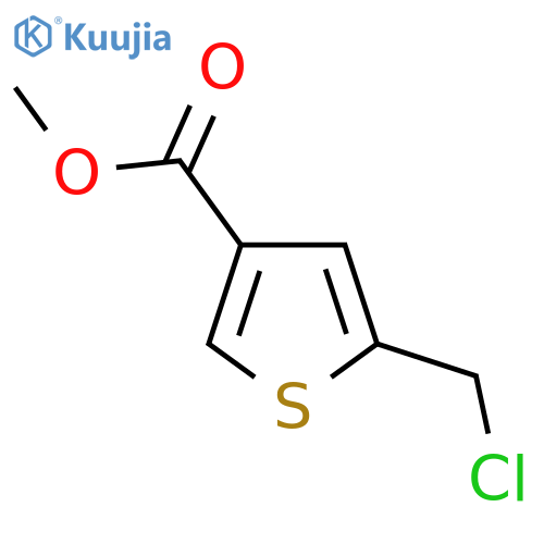 methyl 5-(chloromethyl)thiophene-3-carboxylate structure