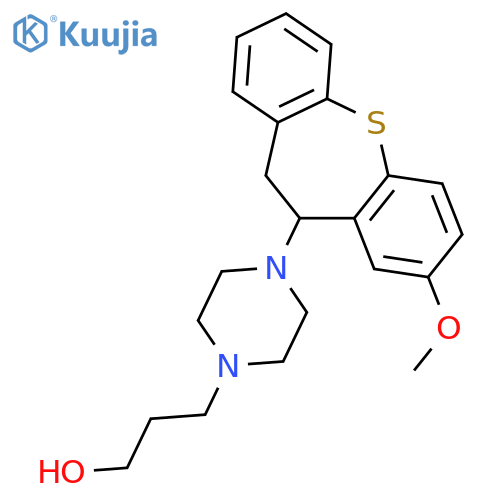 3-[4-(8-methoxy-10,11-dihydrodibenzo[b,f]thiepin-10-yl)piperazin-1-yl]propan-1-ol structure